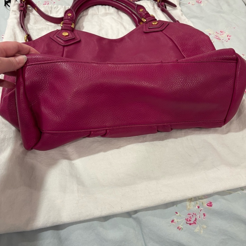 Marc By Marc Jacobs vibrant magenta Pebbled Leather Satchel - Picture 10 of 11